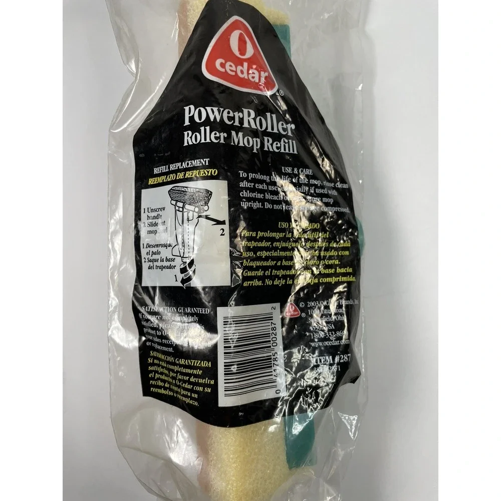 o-cedar power scrub roller mop refill/replacement 2003 Item #287